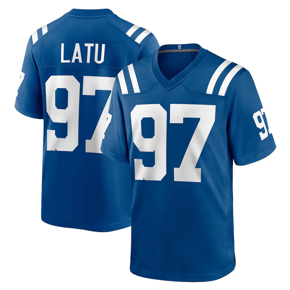 Parkc IN.Colts #97 Laiatu Latu Player Royal Home Game Stitched Jerseys
