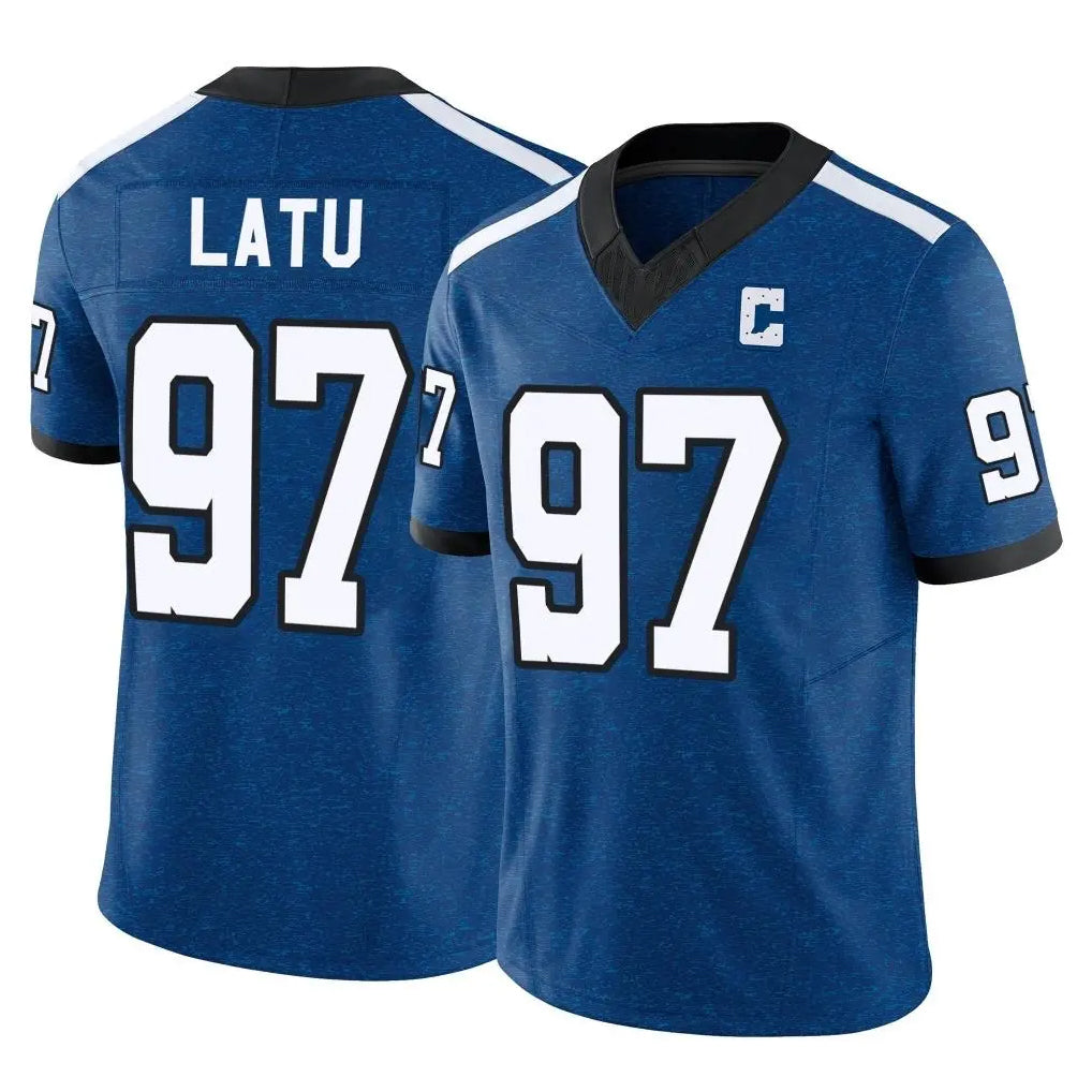 Parkc IN.Colts #97 Laiatu Latu Player Royal Limited Indiana Nights Alternate Vapor F.U.S.E. Home Game Stitched Jerseys