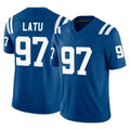 Parkc IN.Colts #97 Laiatu Latu Player Royal Limited Vapor F.U.S.E. Home Game Stitched Jerseys