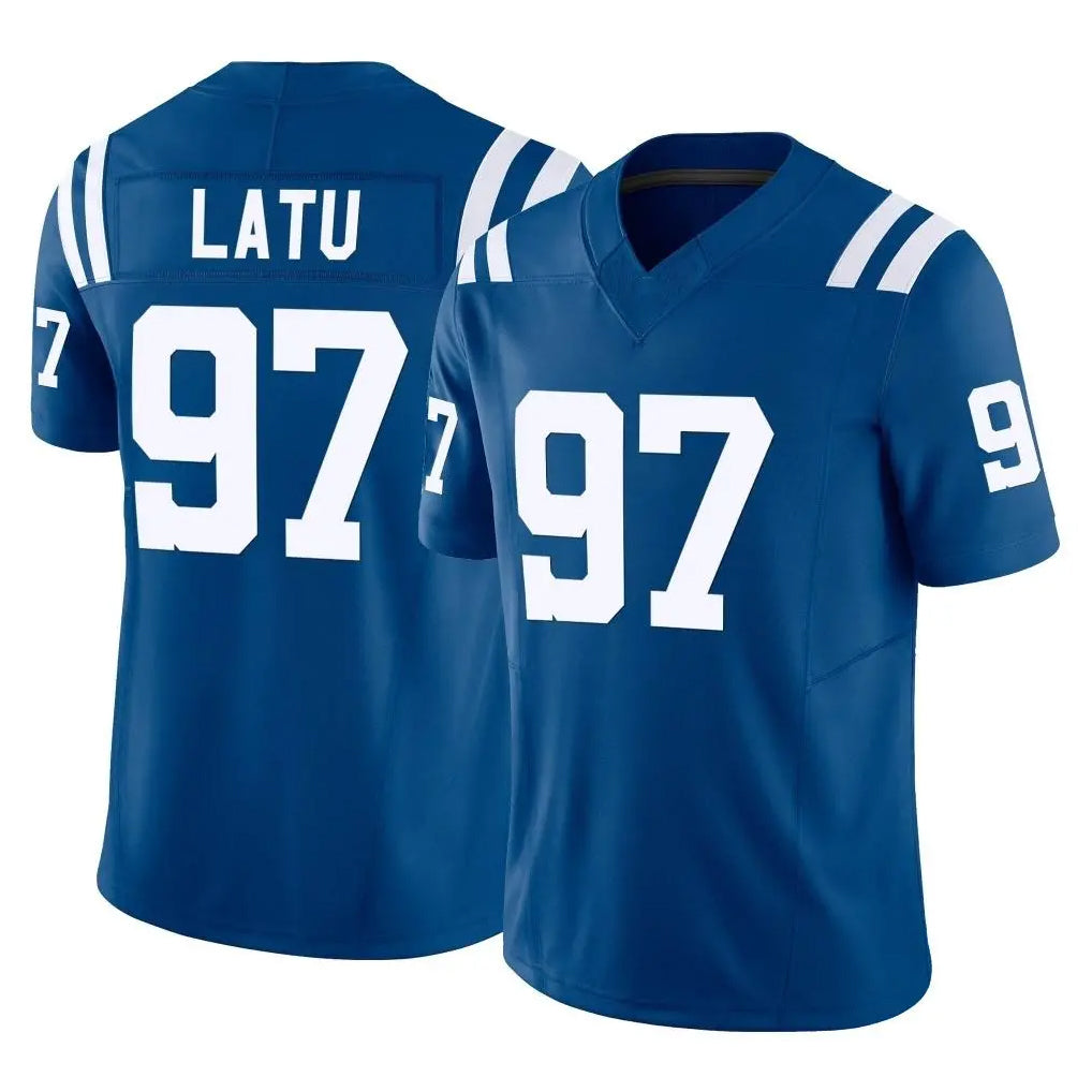 Parkc IN.Colts #97 Laiatu Latu Player Royal Limited Vapor F.U.S.E. Home Game Stitched Jerseys