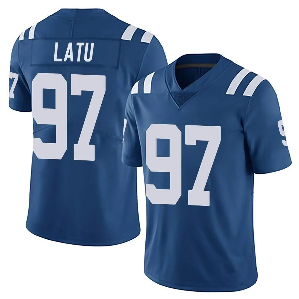 Parkc IN.Colts #97 Laiatu Latu Player Royal Limited Vapor Untouchable Home Game Stitched Jerseys