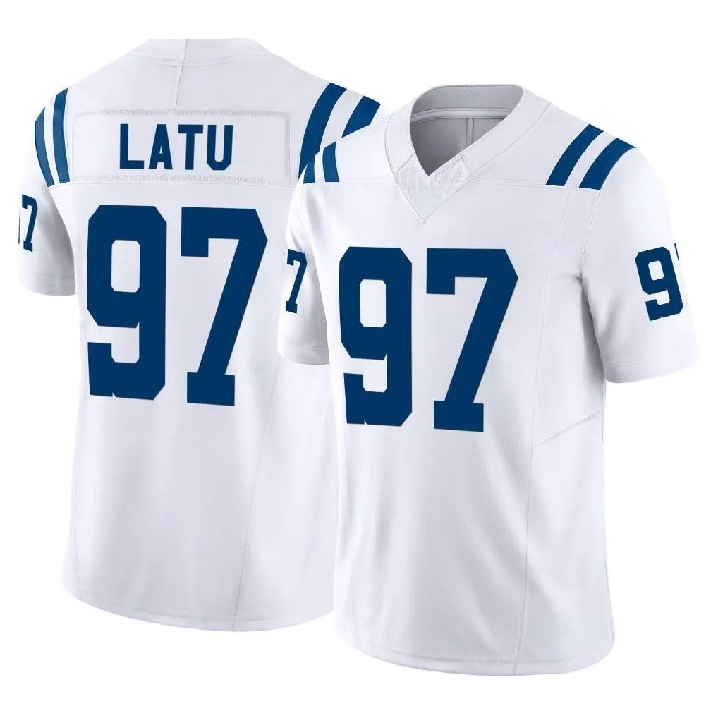 Parkc IN.Colts #97 Laiatu Latu Player White Limited Vapor F.U.S.E. Home Game Stitched Jerseys