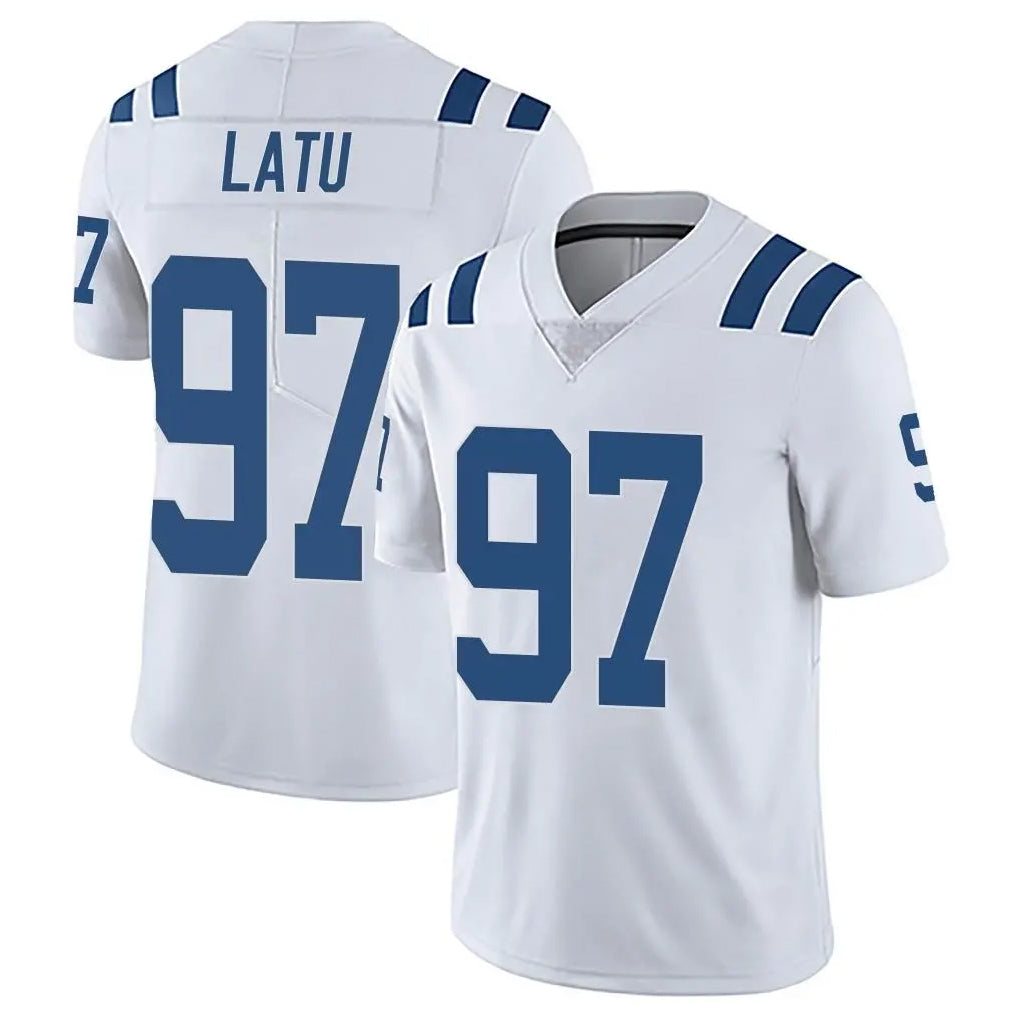 Parkc IN.Colts #97 Laiatu Latu Player White Limited Vapor Untouchable Home Game Stitched Jerseys