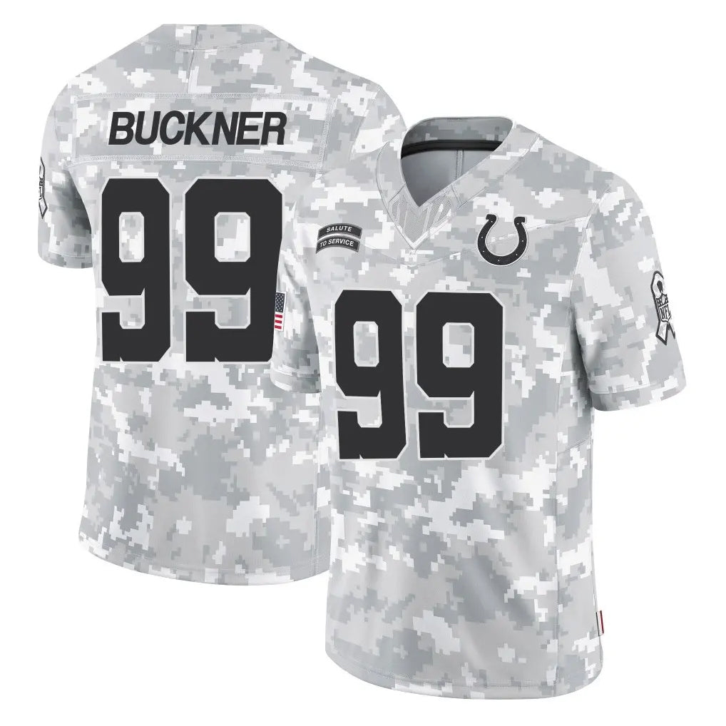 Parkc IN.Colts #99 DeForest Buckner Player Arctic Camo Salute To Service Limited Game Stitched Jerseys
