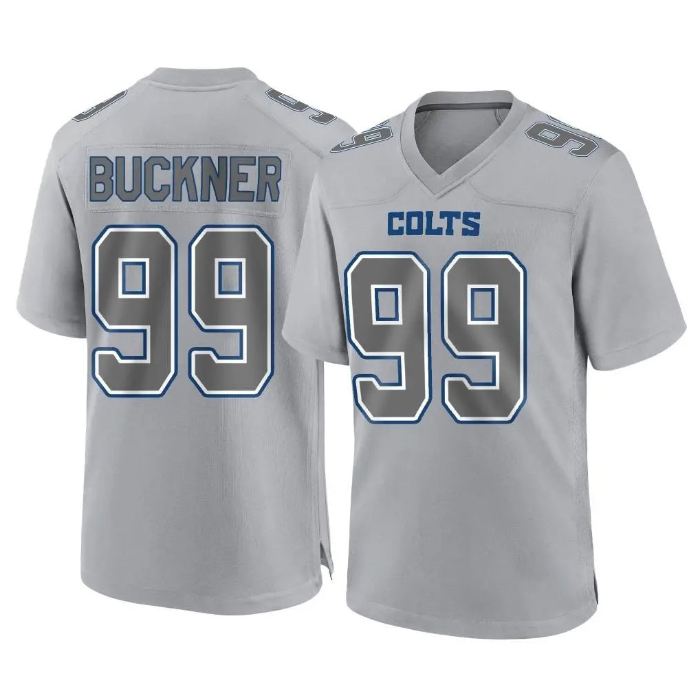 Parkc IN.Colts #99 DeForest Buckner Player Gray Atmosphere Fashion Home Game Stitched Jerseys