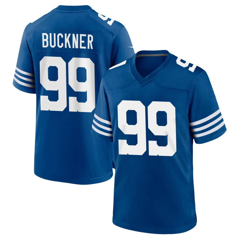 Parkc IN.Colts #99 DeForest Buckner Player Royal Limited Home Game Stitched Jerseys