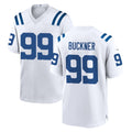 Parkc IN.Colts #99 DeForest Buckner Player White Home Game Stitched Jerseys