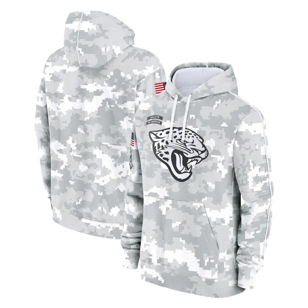 Parkc J.Jaguars Arctic Camo Salute to Service Hoodies Limited Game Blank Player Stitched Jerseys