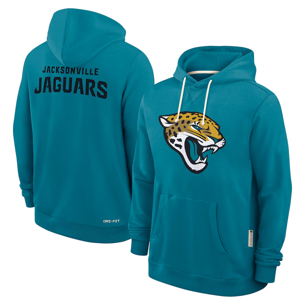 Parkc J.Jaguars Teal Home Game Pullover Hoodies Limited Blank Player Stitched Jerseys