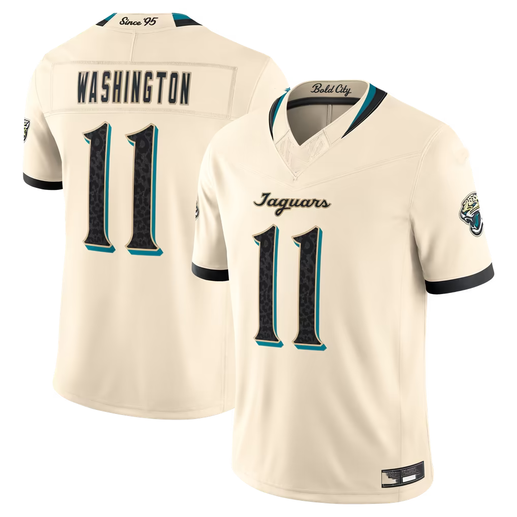Parkc J.Jaguars #11 Parker Washington Natural 2026 Rivalries Collection Limited Stitched Jerseys