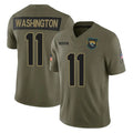Parkc J.Jaguars #11 Parker Washington Player Olive 2025 Salute To Service Limited Game Stitched Jerseys