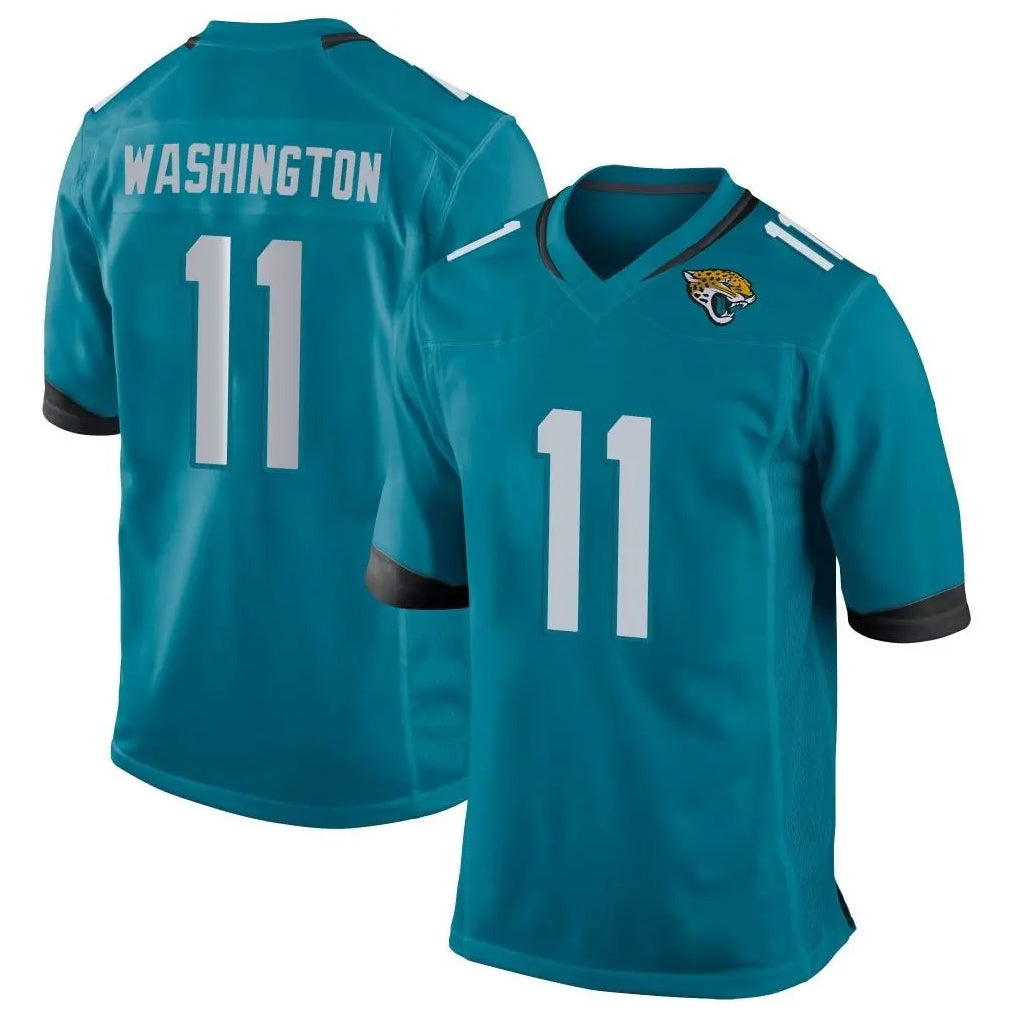 Parkc J.Jaguars #11 Parker Washington Player Teal Home Game Stitched Jerseys