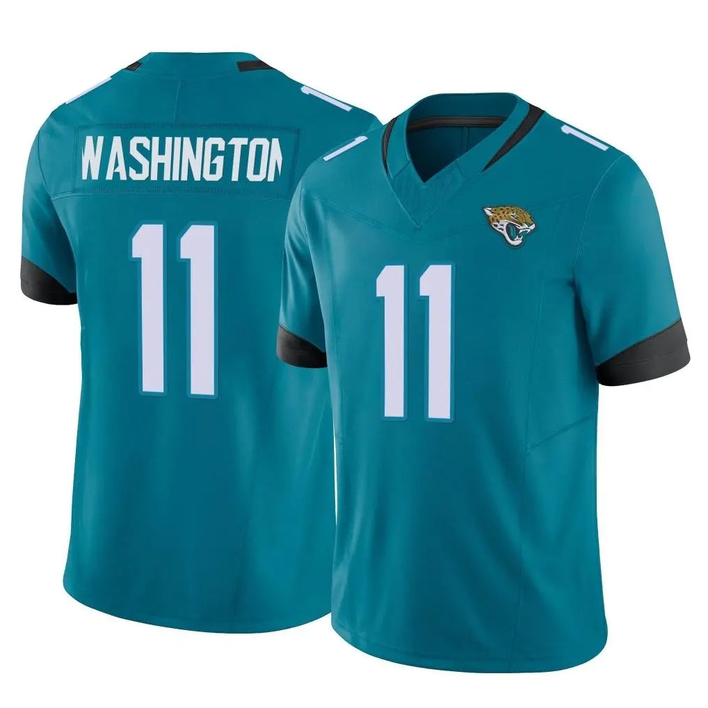Parkc J.Jaguars #11 Parker Washington Player Teal Vapor F.U.S.E. Limited Home Game Stitched Jerseys