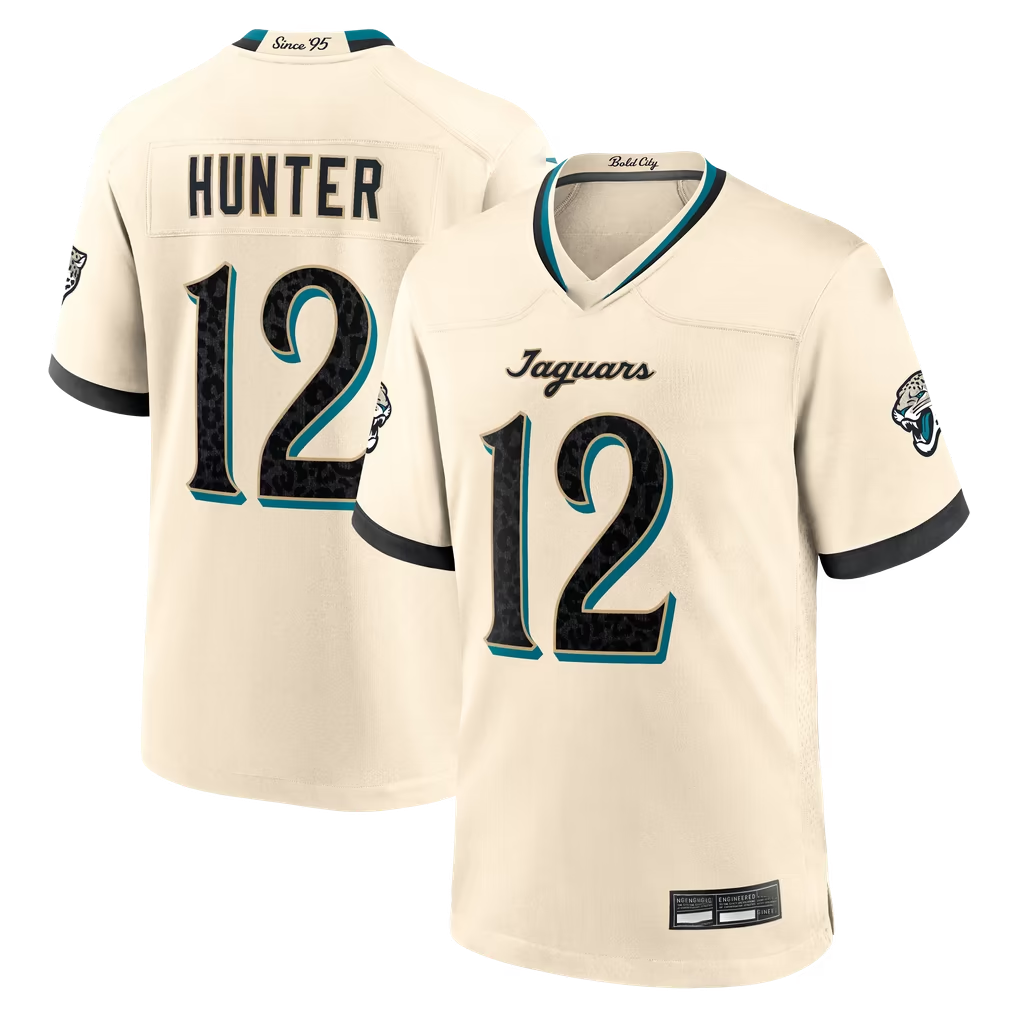 Parkc J.Jaguars #12 Travis Hunter Natural 2026 Rivalries Collection Game Stitched Jerseys