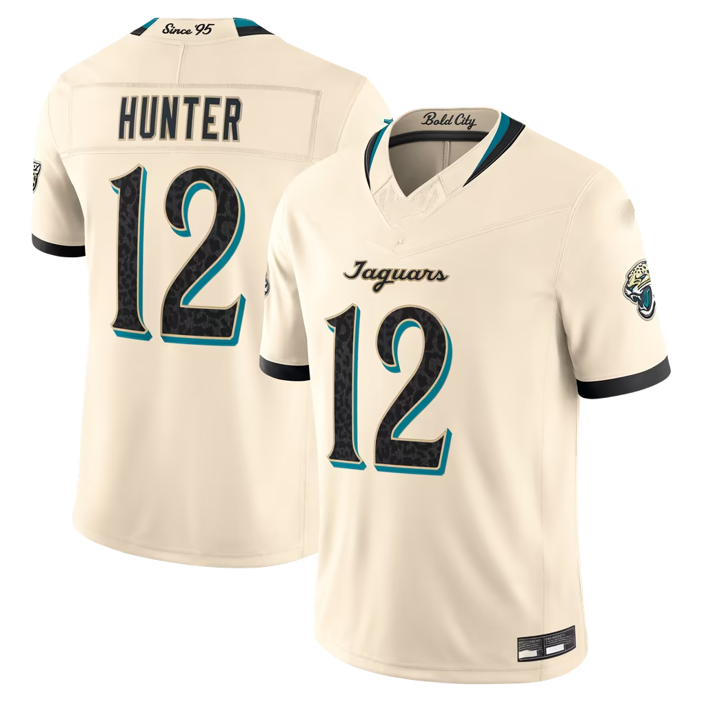 Parkc J.Jaguars #12 Travis Hunter Natural 2026 Rivalries Collection Limited Stitched Jerseys