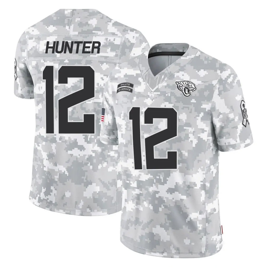 Parkc J.Jaguars #12 Travis Hunter Player Arctic Camo Salute To Service Limited Game Stitched Jerseys