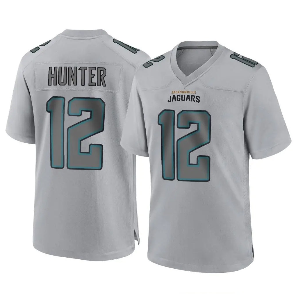 Parkc J.Jaguars #12 Travis Hunter Player Gray Atmosphere Fashion Home Game Stitched Jerseys