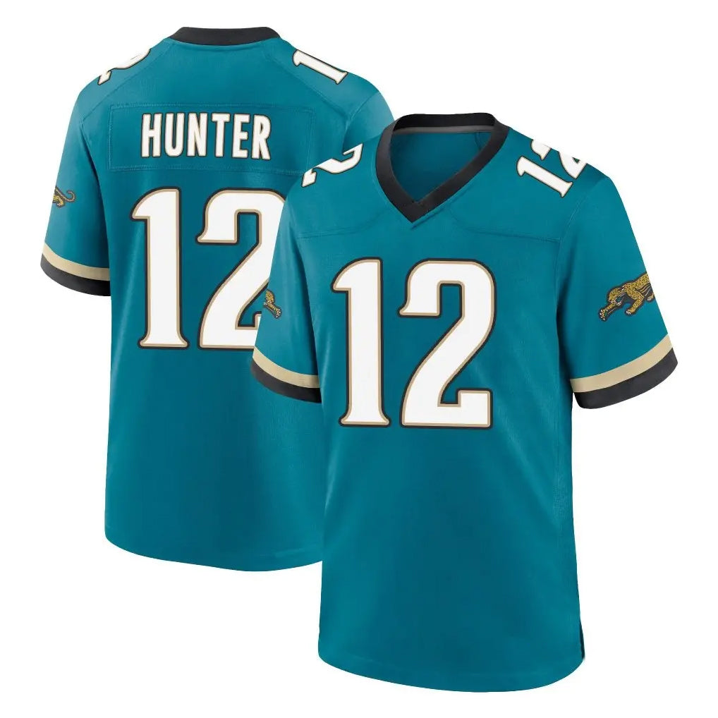Parkc J.Jaguars #12 Travis Hunter Player Teal Prowler Throwback Limited Home Game Stitched Jerseys