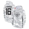 Parkc J.Jaguars #16 Trevor Lawrence Player Arctic Camo Salute to Service Hoodies Limited Game Stitched Jerseys