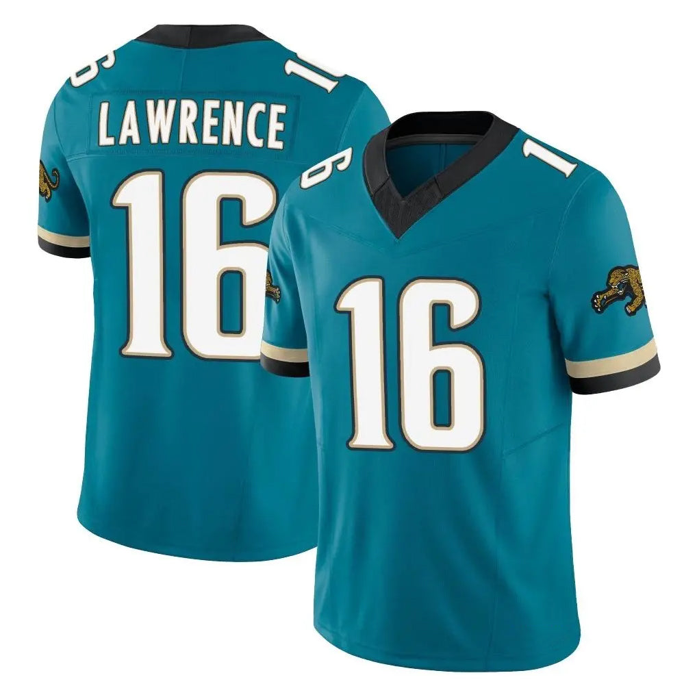 Parkc J.Jaguars #16 Trevor Lawrence Player Teal Prowler Throwback Vapor F.U.S.E. Limited Home Game Stitched Jerseys