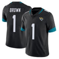 Parkc J.Jaguars #1 Montaric Brown Player Black Vapor Untouchable Limited Home Game Stitched Jerseys