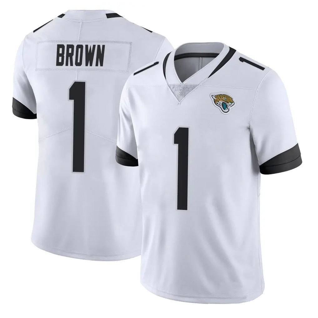 Parkc J.Jaguars #1 Montaric Brown Player White Vapor Untouchable Limited Home Game Stitched Jerseys