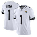 Parkc J.Jaguars #1 Montaric Brown Player White Vapor Untouchable Limited Home Game Stitched Jerseys