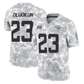 Parkc J.Jaguars #23 Foyesade Oluokun Player Arctic Camo Salute To Service Limited Game Stitched Jerseys