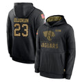 Parkc J.Jaguars #23 Foyesade Oluokun Player Black Salute to Service Hoodies Limited Game Stitched Jerseys