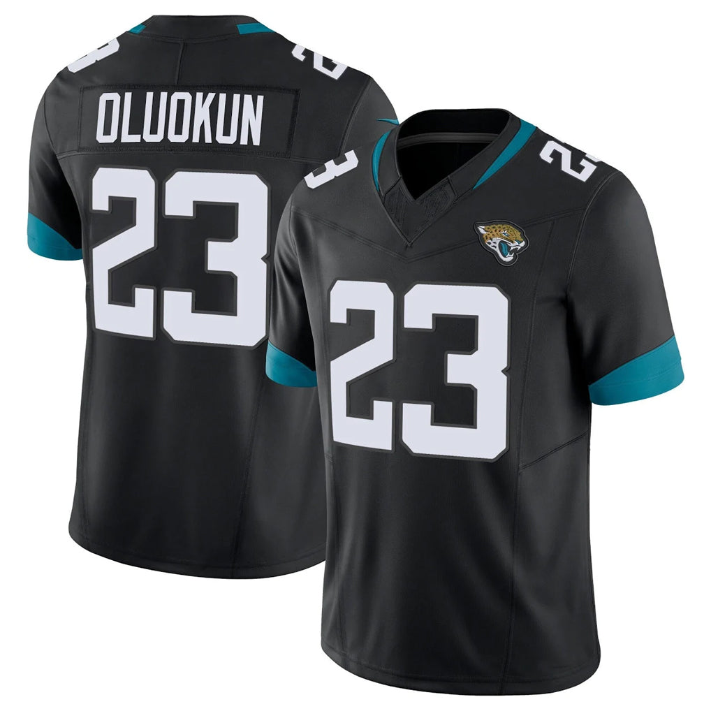 Parkc J.Jaguars #23 Foyesade Oluokun Player Black Vapor F.U.S.E. Limited Home Game Stitched Jerseys