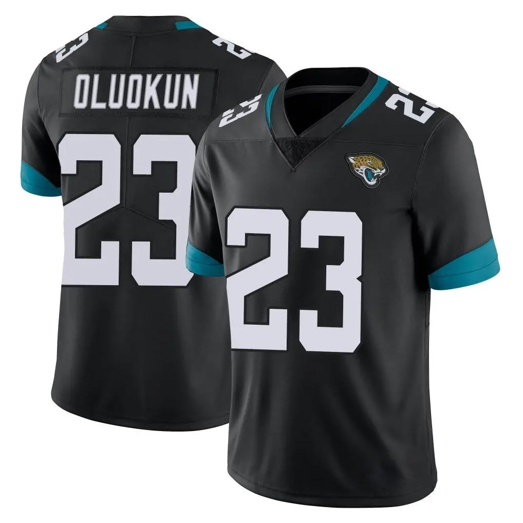 Parkc J.Jaguars #23 Foyesade Oluokun Player Black Vapor Untouchable Limited Home Game Stitched Jerseys