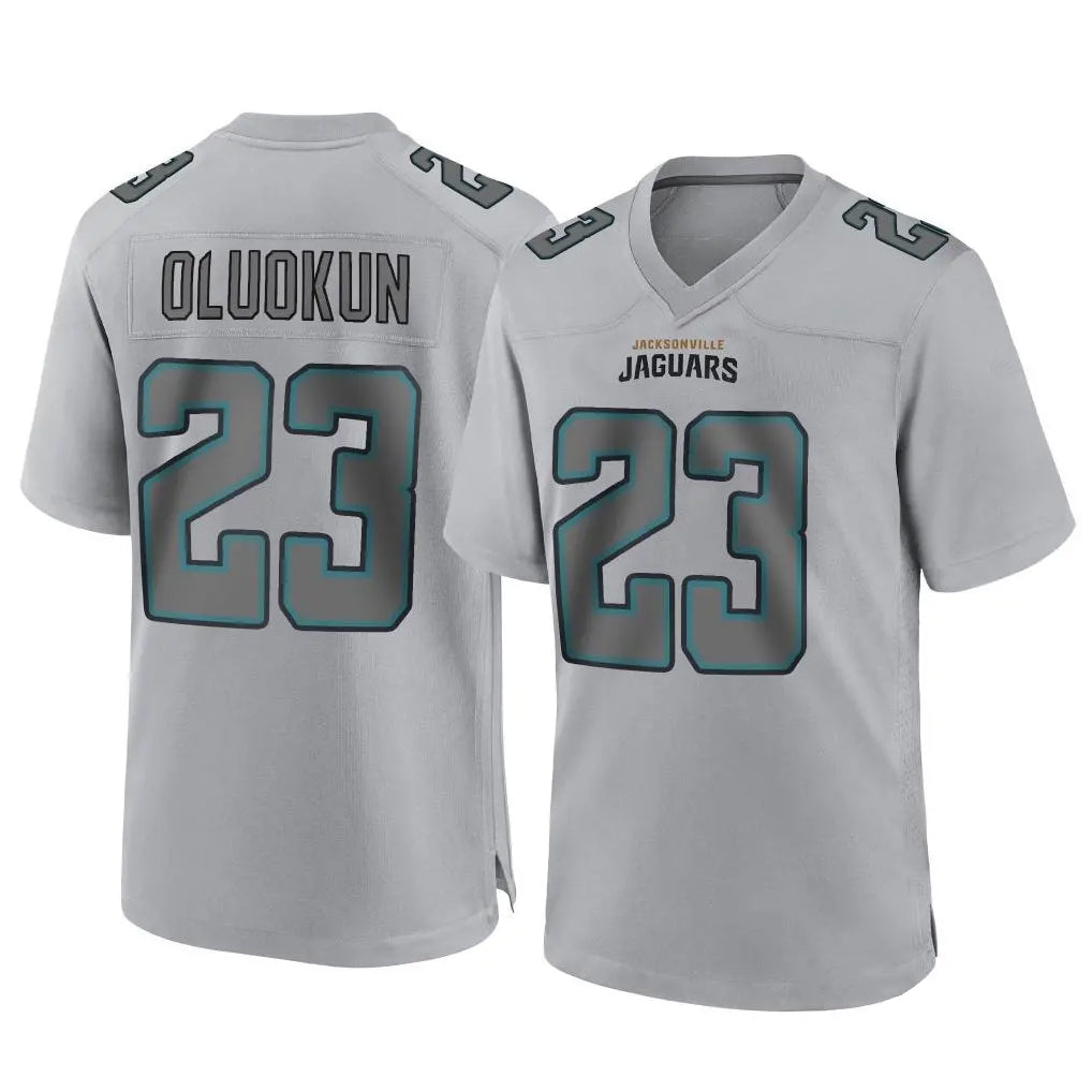 Parkc J.Jaguars #23 Foyesade Oluokun Player Gray Atmosphere Fashion Home Game Stitched Jerseys