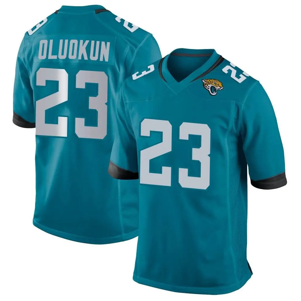 Parkc J.Jaguars #23 Foyesade Oluokun Player Teal Home Game Stitched Jerseys
