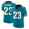 Parkc J.Jaguars #23 Foyesade Oluokun Player Teal Prowler Throwback Vapor F.U.S.E. Limited Home Game Stitched Jerseys