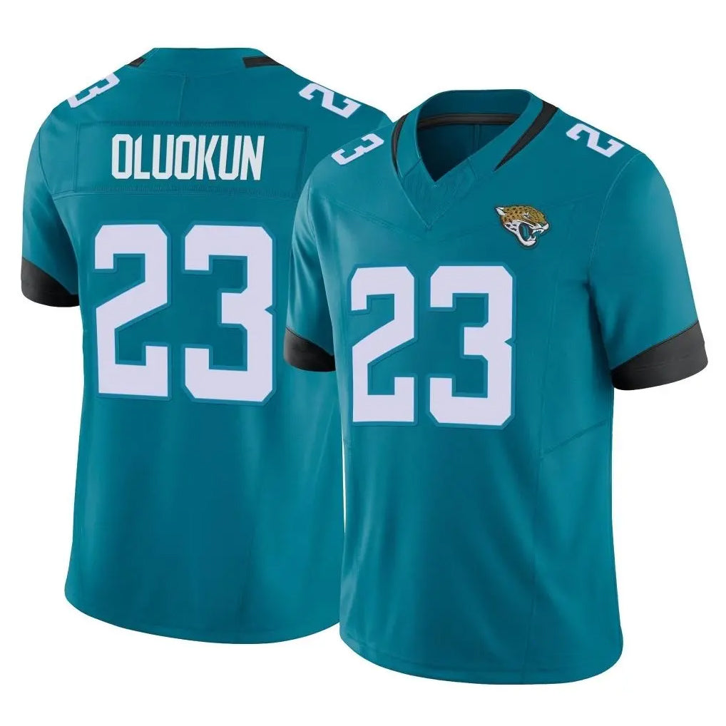 Parkc J.Jaguars #23 Foyesade Oluokun Player Teal Vapor F.U.S.E. Limited Home Game Stitched Jerseys