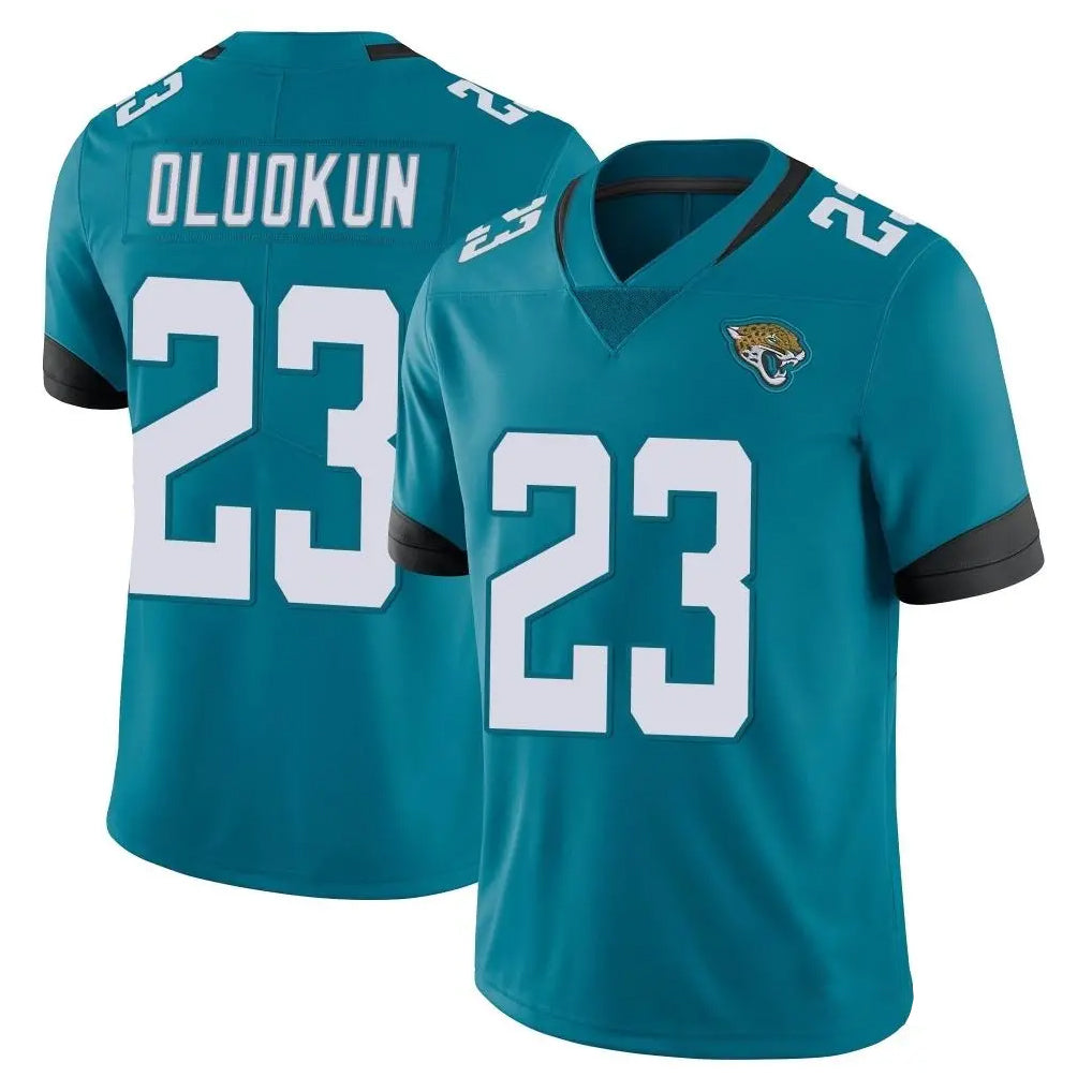 Parkc J.Jaguars #23 Foyesade Oluokun Player Teal Vapor Untouchable Limited Home Game Stitched Jerseys