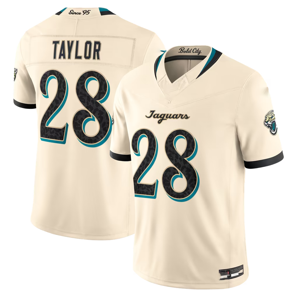 Parkc J.Jaguars #28 Fred Taylor Natural 2026 Rivalries Collection Limited Stitched Jerseys