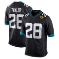 Parkc J.Jaguars #28 Fred Taylor Player Black Home Game Stitched Jerseys