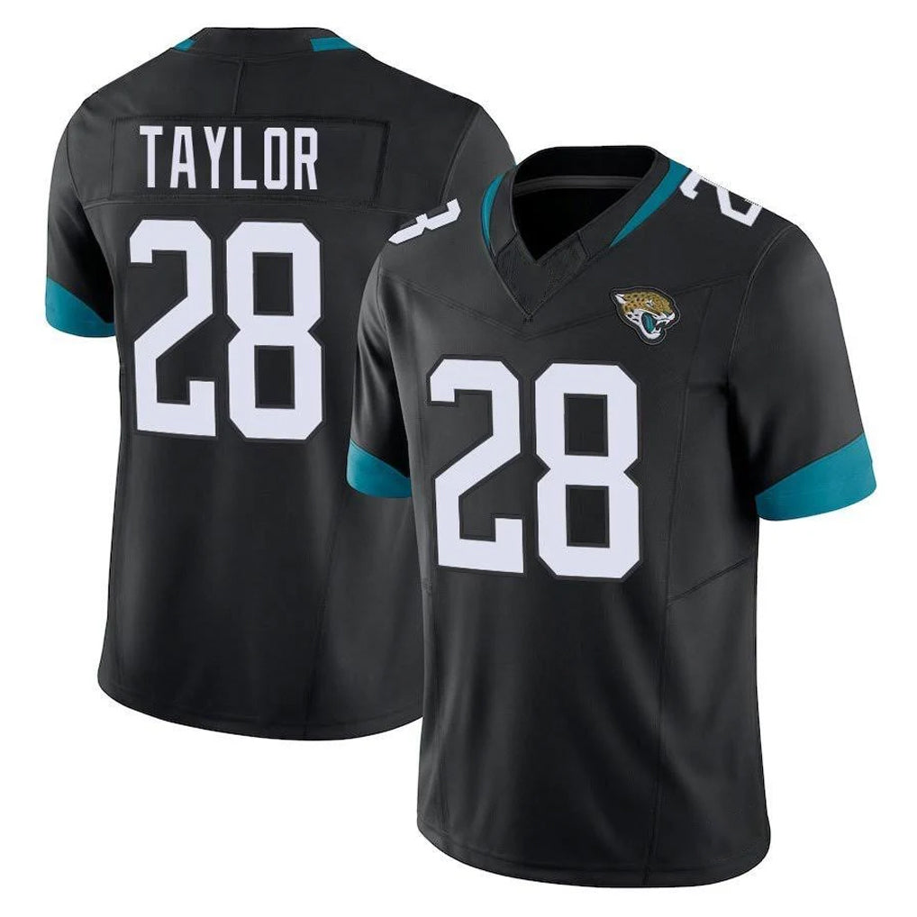 Parkc J.Jaguars #28 Fred Taylor Player Black Vapor F.U.S.E. Limited Home Game Stitched Jerseys