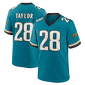 Parkc J.Jaguars #28 Fred Taylor Player Teal Prowler Throwback Limited Home Game Stitched Jerseys