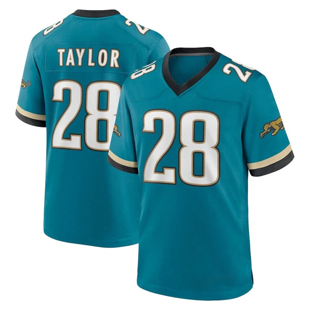 Parkc J.Jaguars #28 Fred Taylor Player Teal Prowler Throwback Limited Home Game Stitched Jerseys