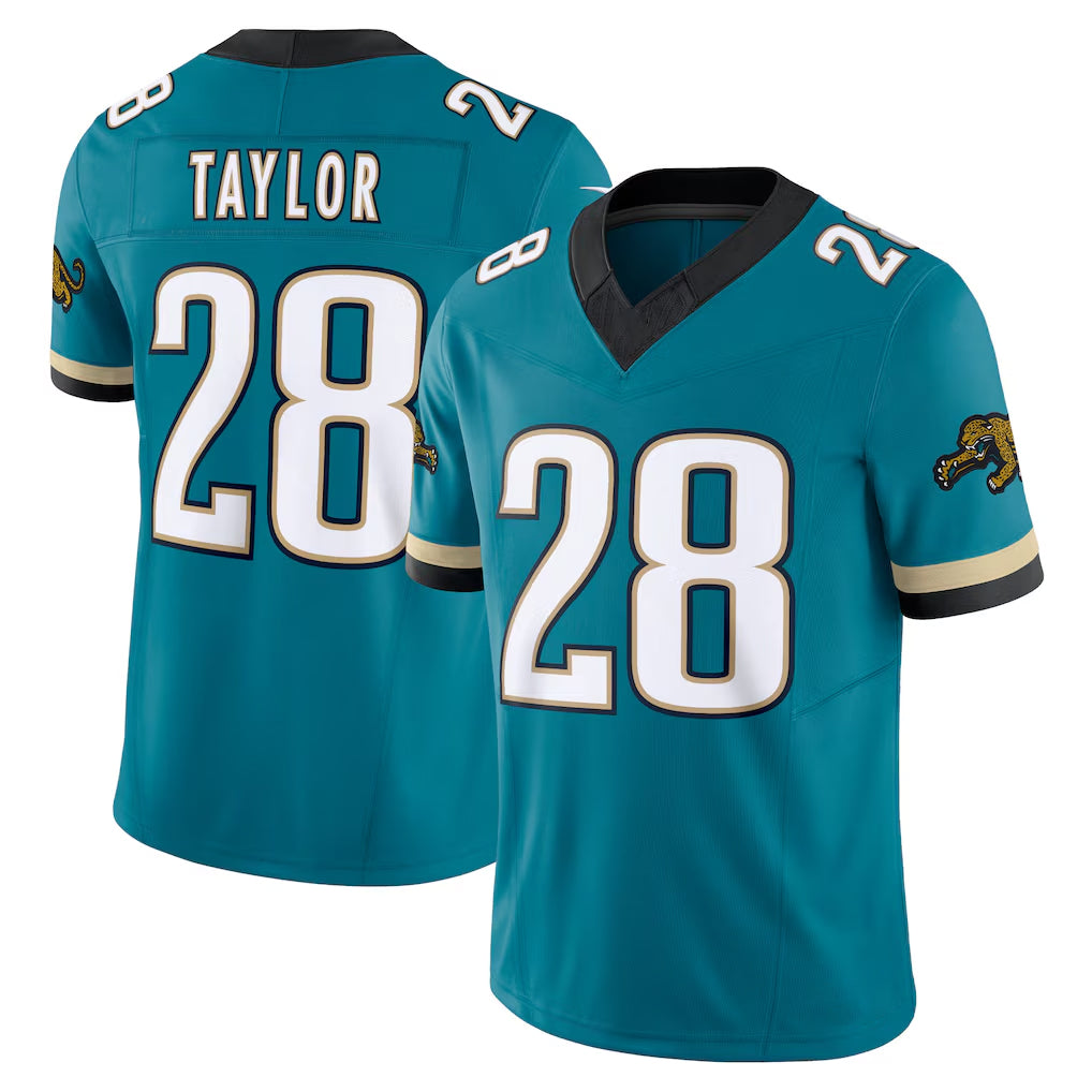 Parkc J.Jaguars #28 Fred Taylor Player Teal Prowler Throwback Vapor F.U.S.E. Limited Home Game Stitched Jerseys