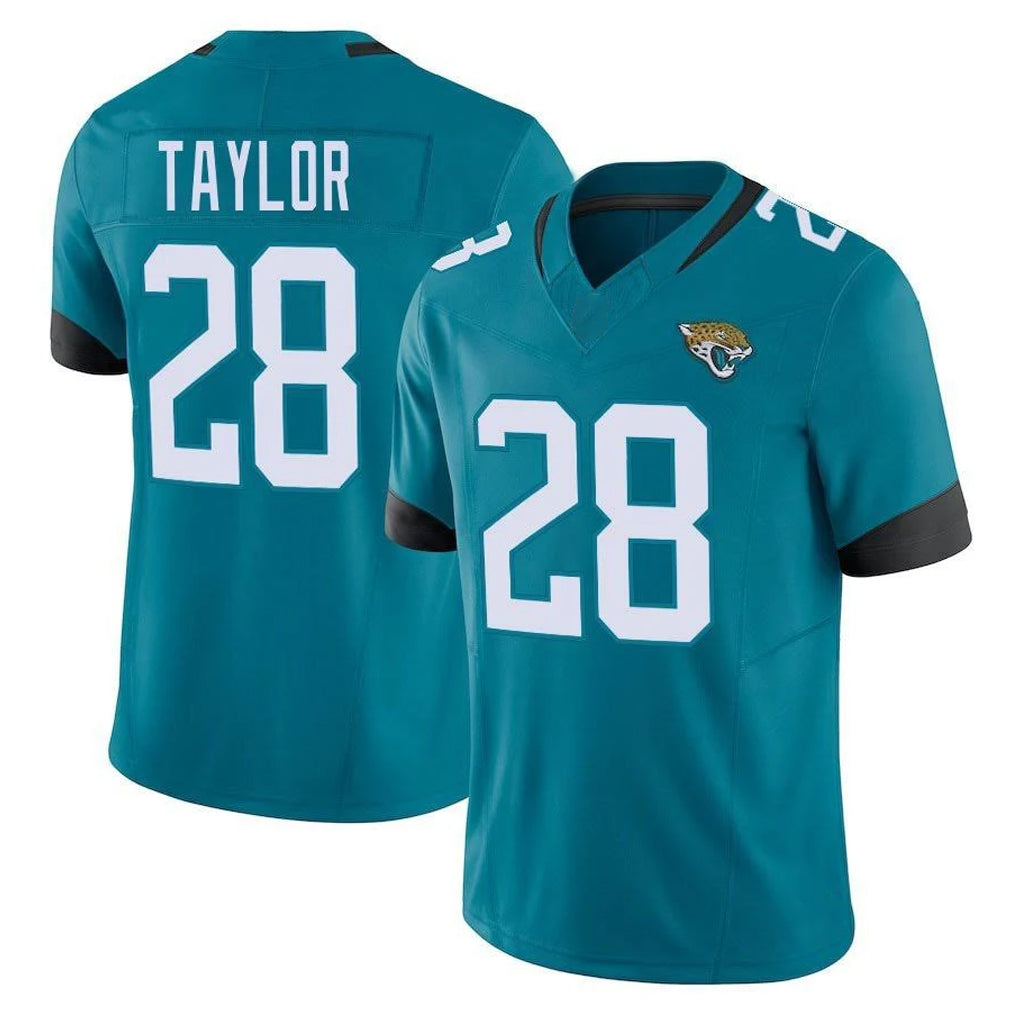 Parkc J.Jaguars #28 Fred Taylor Player Teal Vapor F.U.S.E. Limited Home Game Stitched Jerseys