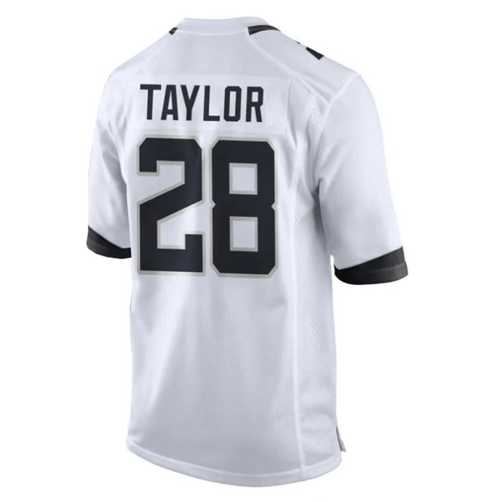 Parkc J.Jaguars #28 Fred Taylor Player White Home Game Stitched Jerseys