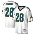 Parkc J.Jaguars #28 Fred Taylor Player White Mitchell & Ness Legacy Home Game Stitched Jerseys