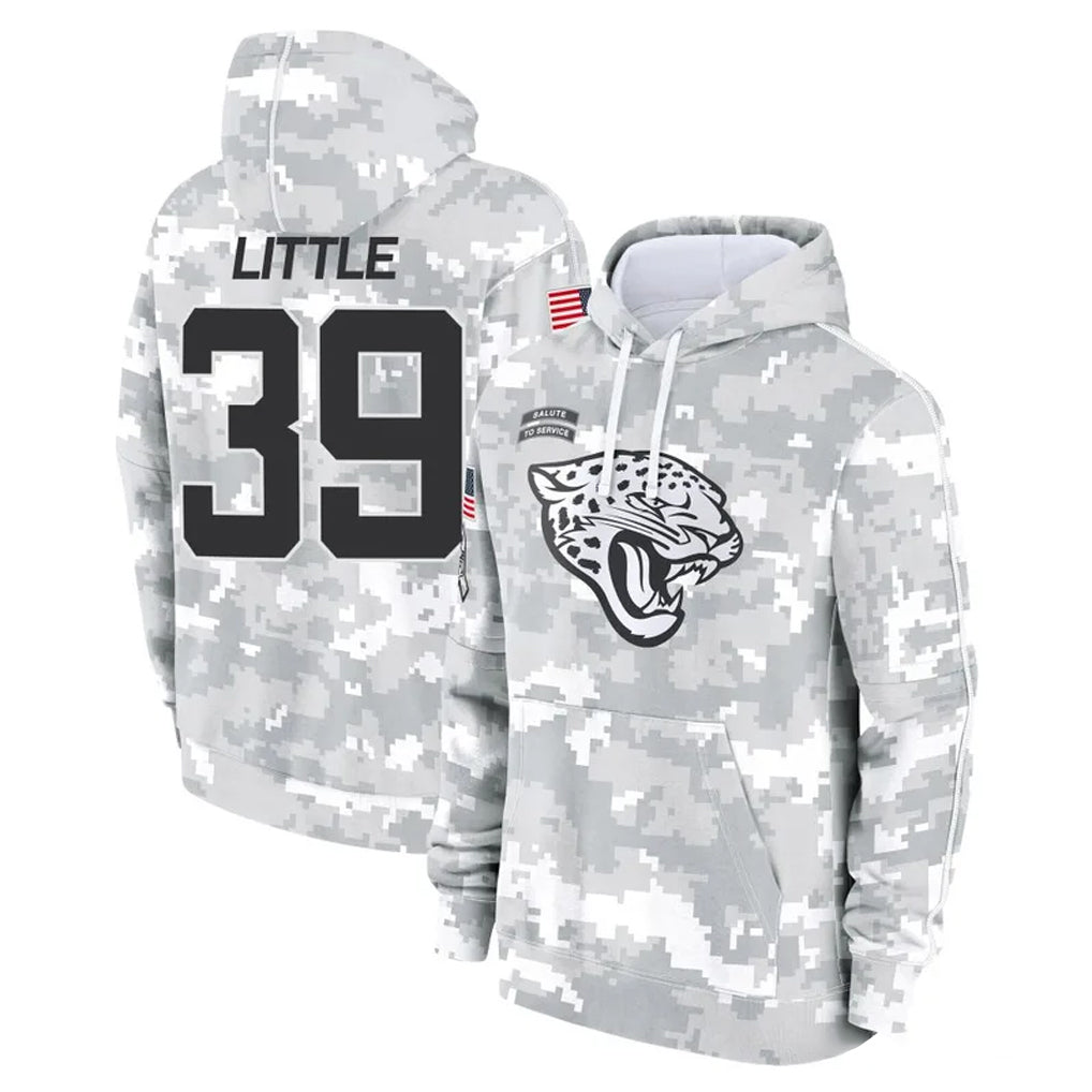 Parkc J.Jaguars #39 Cam Little Player Arctic Camo Salute to Service Hoodies Limited Game Stitched Jerseys