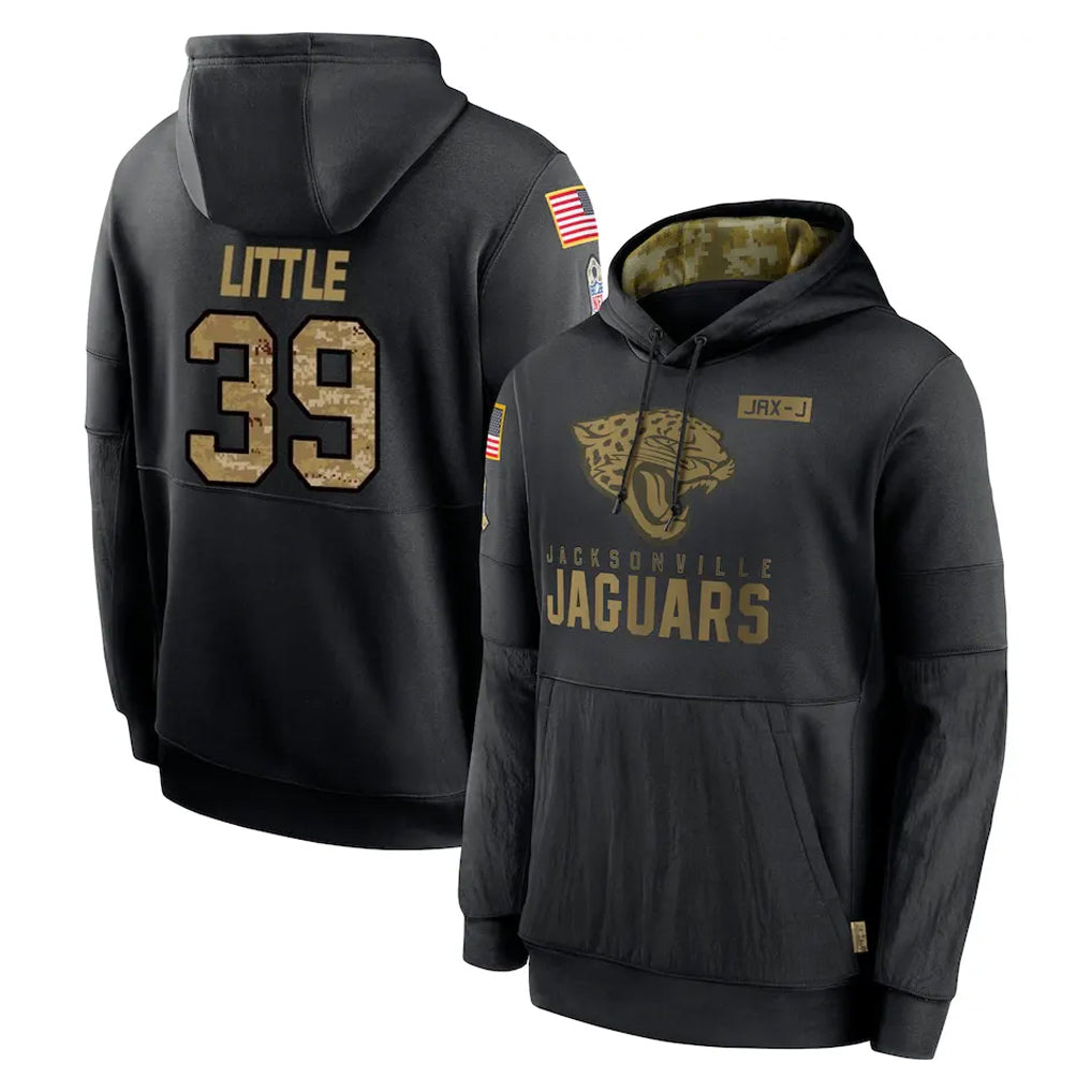 Parkc J.Jaguars #39 Cam Little Player Black Salute to Service Hoodies Limited Game Stitched Jerseys
