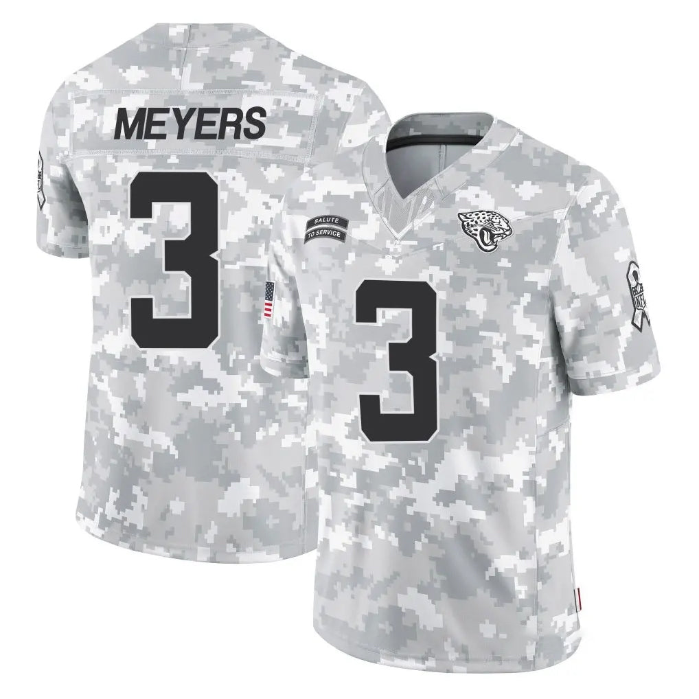 Parkc J.Jaguars #3 Jakobi Meyers Player Arctic Camo Salute To Service Limited Game Stitched Jerseys