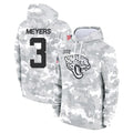 Parkc J.Jaguars #3 Jakobi Meyers Player Arctic Camo Salute to Service Hoodies Limited Game Stitched Jerseys