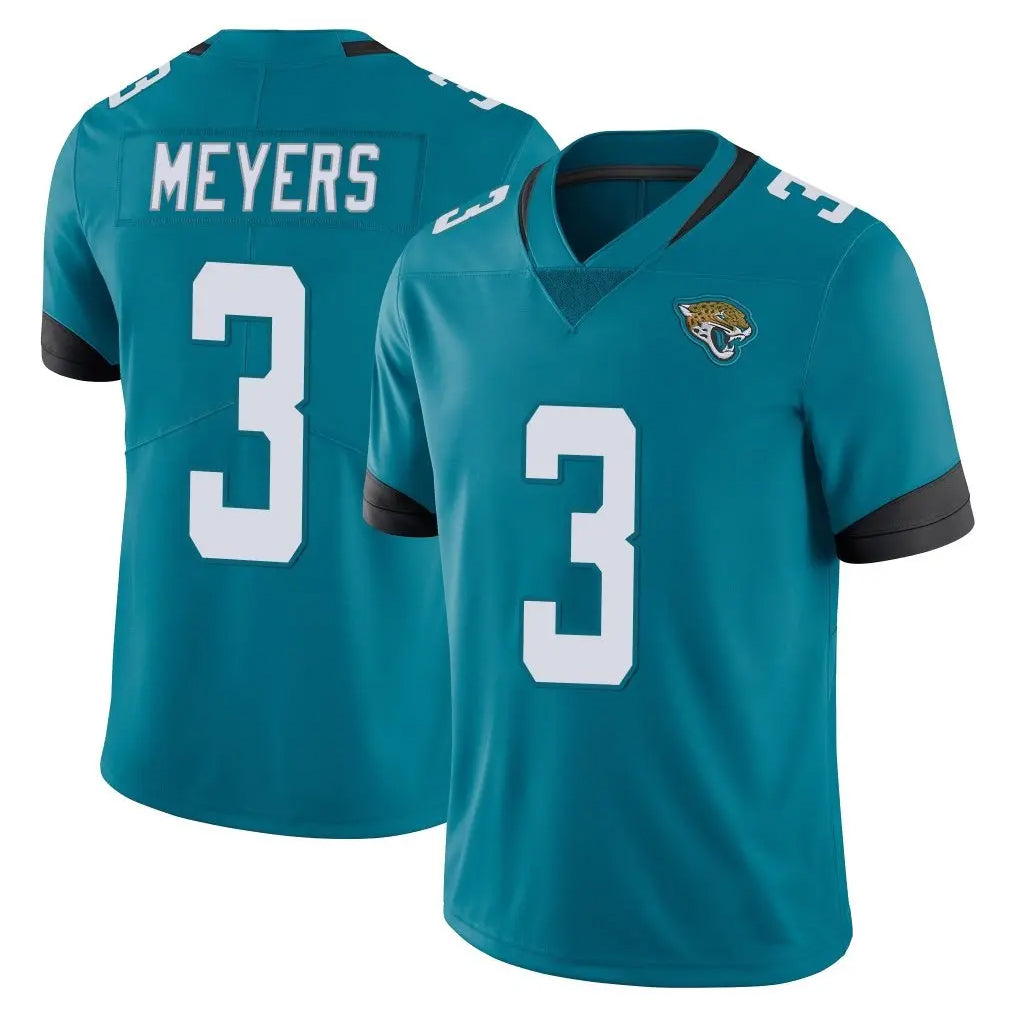Parkc J.Jaguars #3 Jakobi Meyers Player Teal Vapor Untouchable Limited Home Game Stitched Jerseys